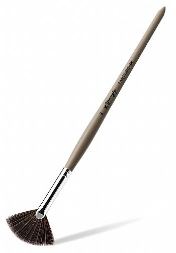 Y17008Black Wool Fan Brush 08